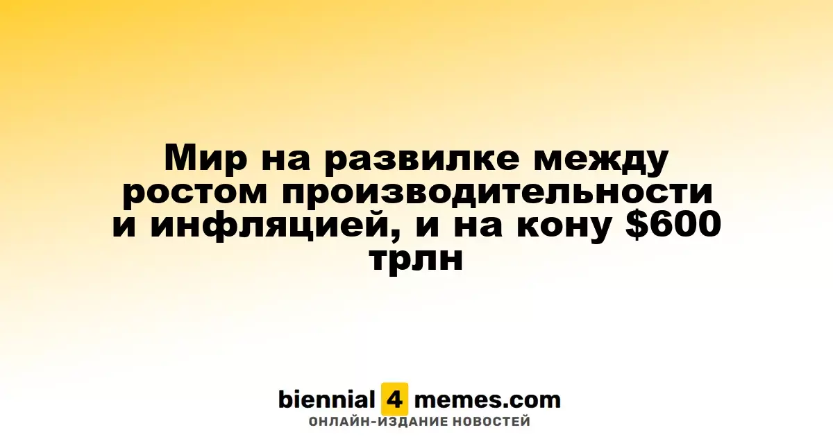Мир на развилке между ростом производительности и инфляцией, и на кону $600 трлн