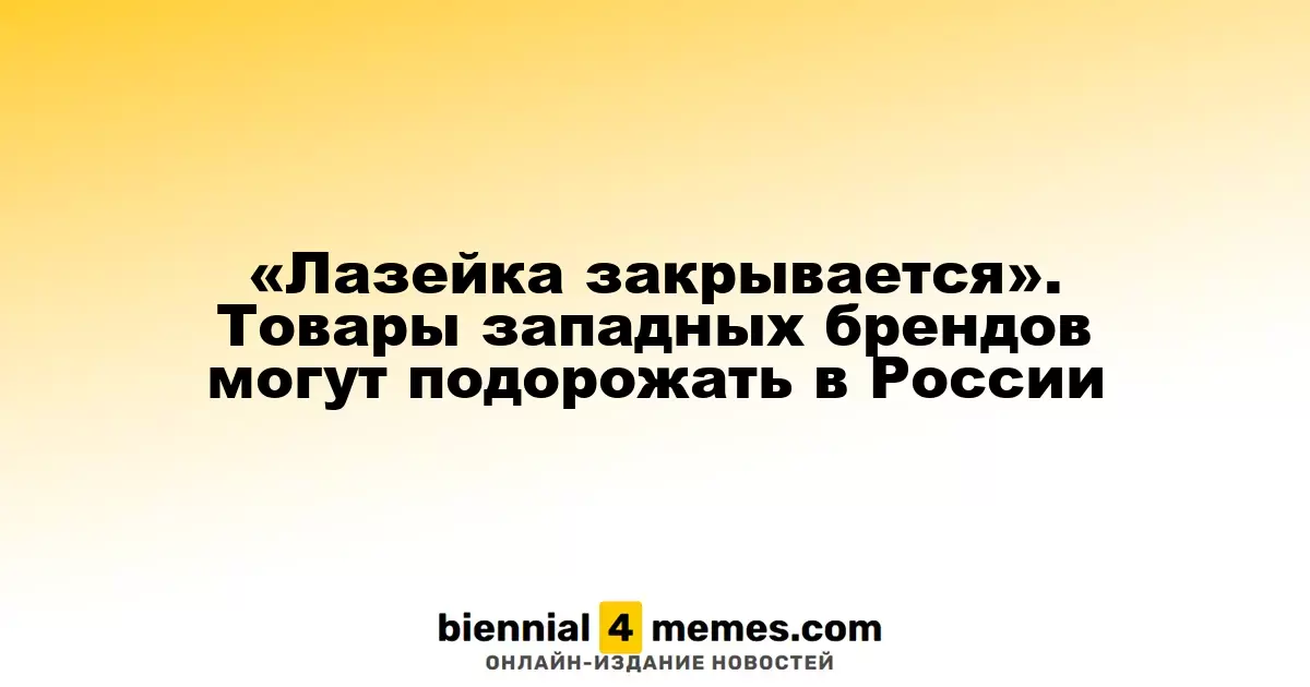 «Лазейка закрыта» — ожидается рост цен на западные товары в России
