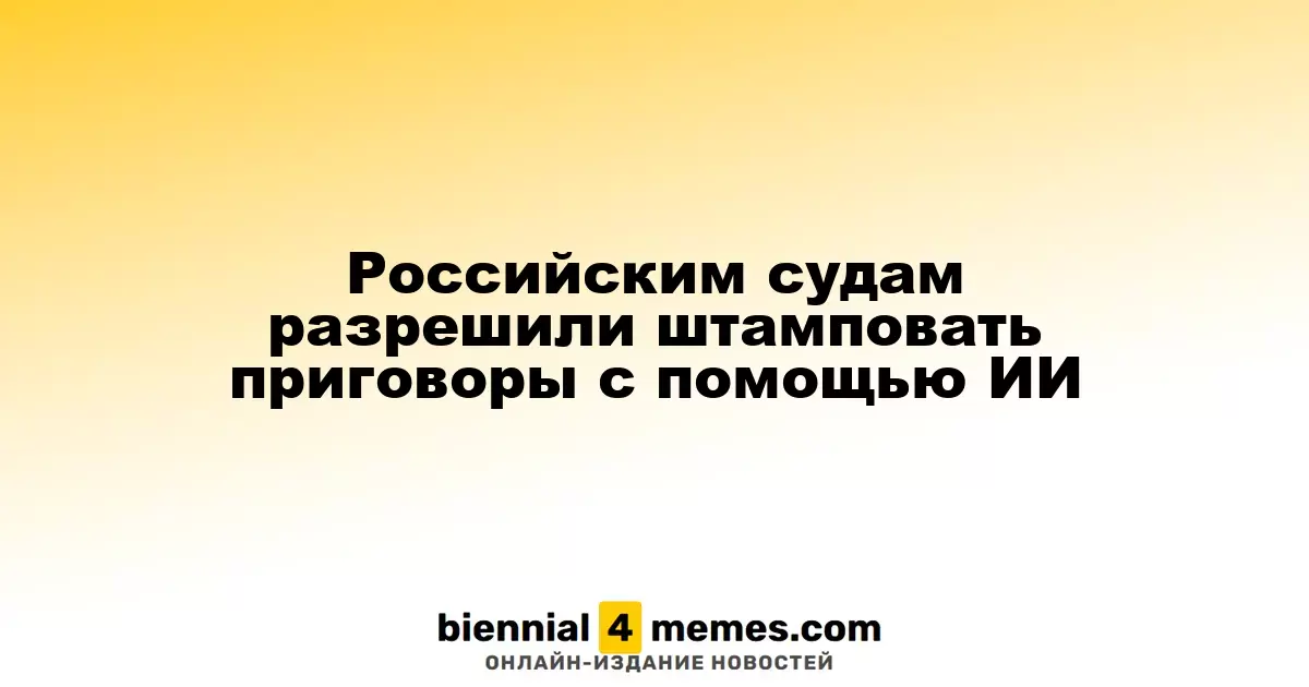 Судам России разрешили использовать ИИ для формирования приговоров