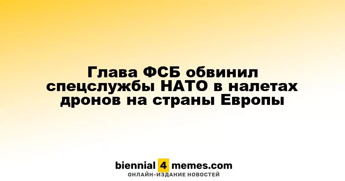 Руководитель ФСБ обвинил НАТО в организации атак дронов на европейские страны