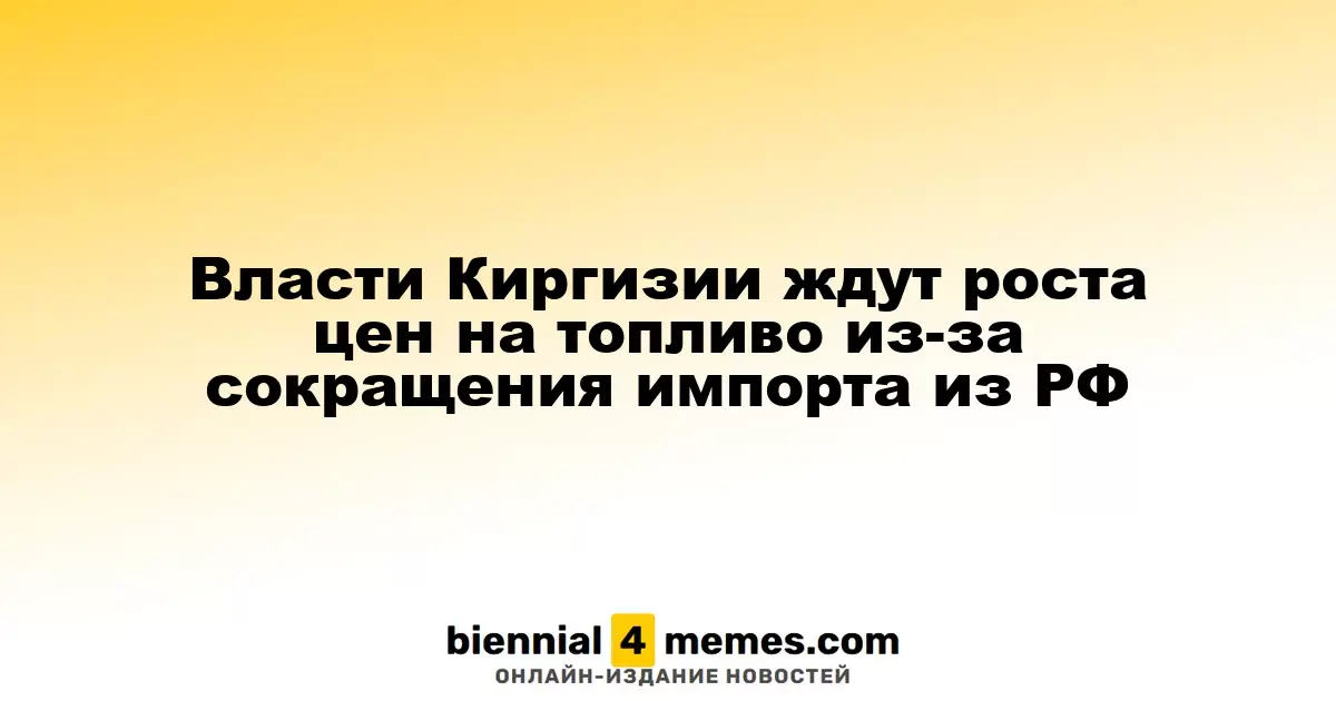 Киргизские власти предсказывают увеличение цен на топливо из-за снижения импорта из России