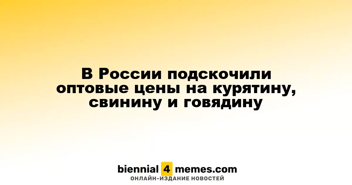 Оптовые цены на мясо в России стремительно растут: курятина, свинина и говядина подорожали