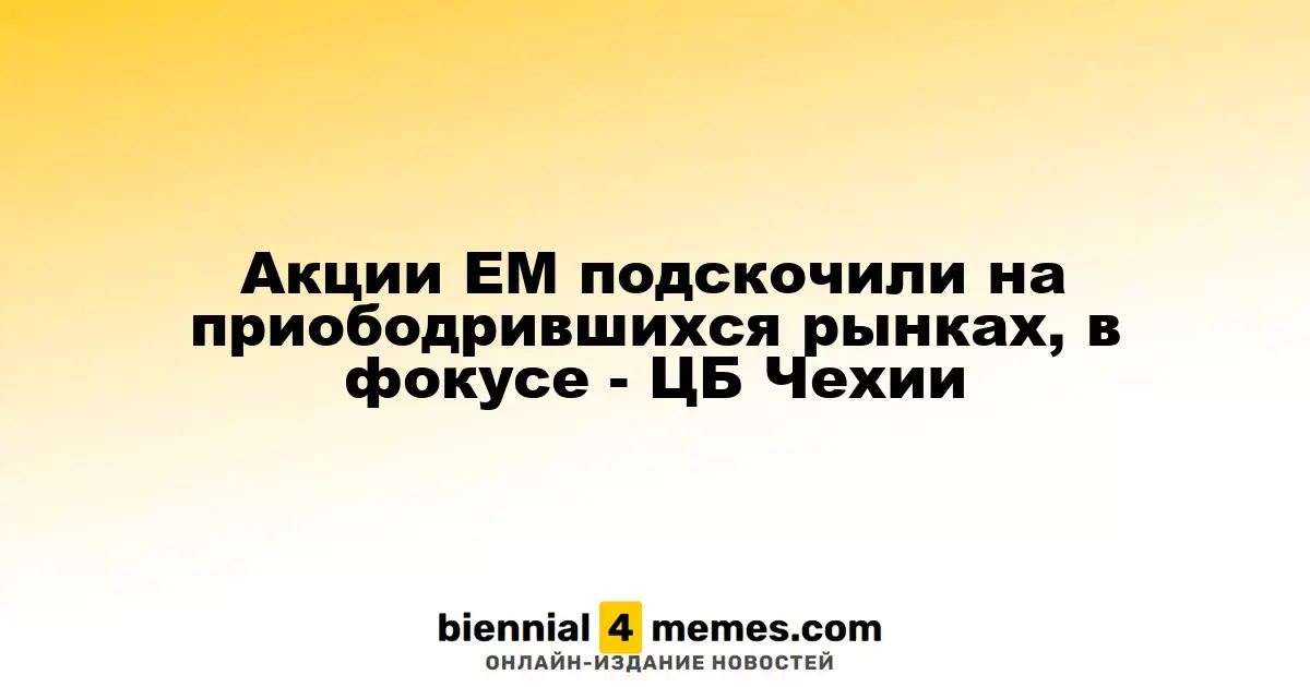 Акции развивающихся рынков выросли на фоне оптимистичных настроений, внимание к ЦБ Чехии