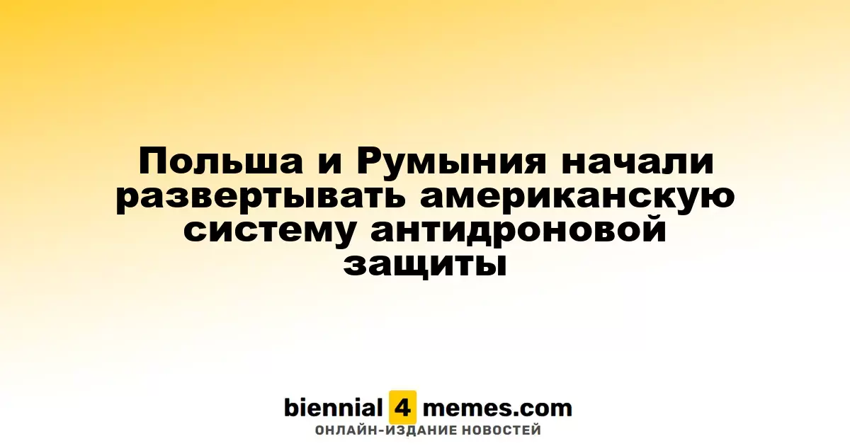 Польша и Румыния начинают внедрение американской системы защиты от беспилотников