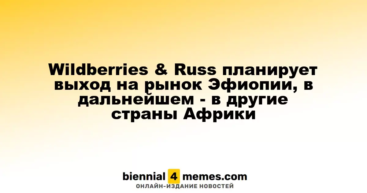 Wildberries и Russ намерены выйти на эфиопский рынок, а затем расшириться по Африке