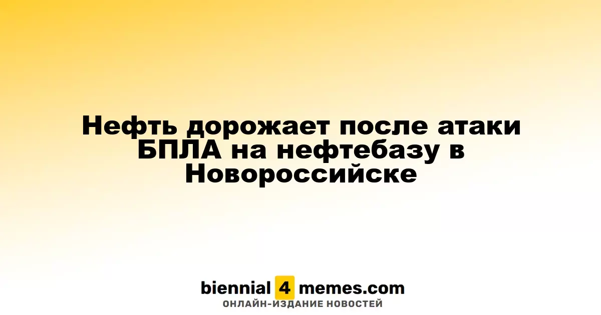 Цены на нефть растут после атаки беспилотника на нефтехранилище в Новороссийске