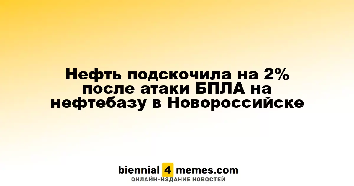 Цены на нефть выросли на 2% после атаки дронов на нефтехранилище в Новороссийске