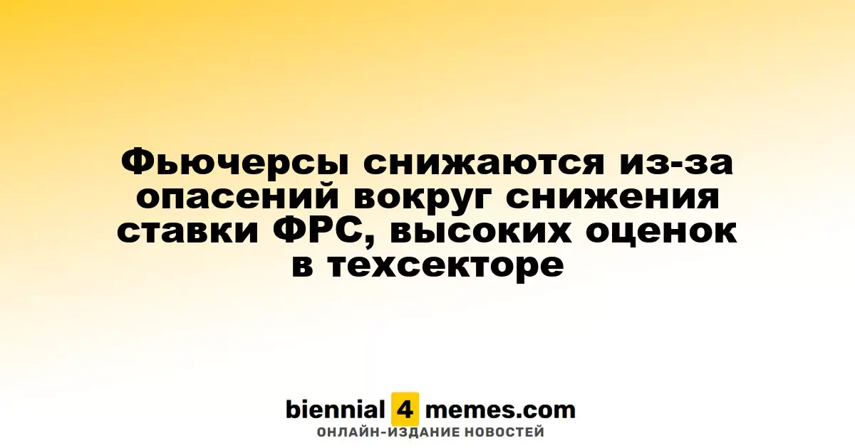 Фьючерсы снижаются из-за опасений вокруг снижения ставки ФРС, высоких оценок в техсекторе