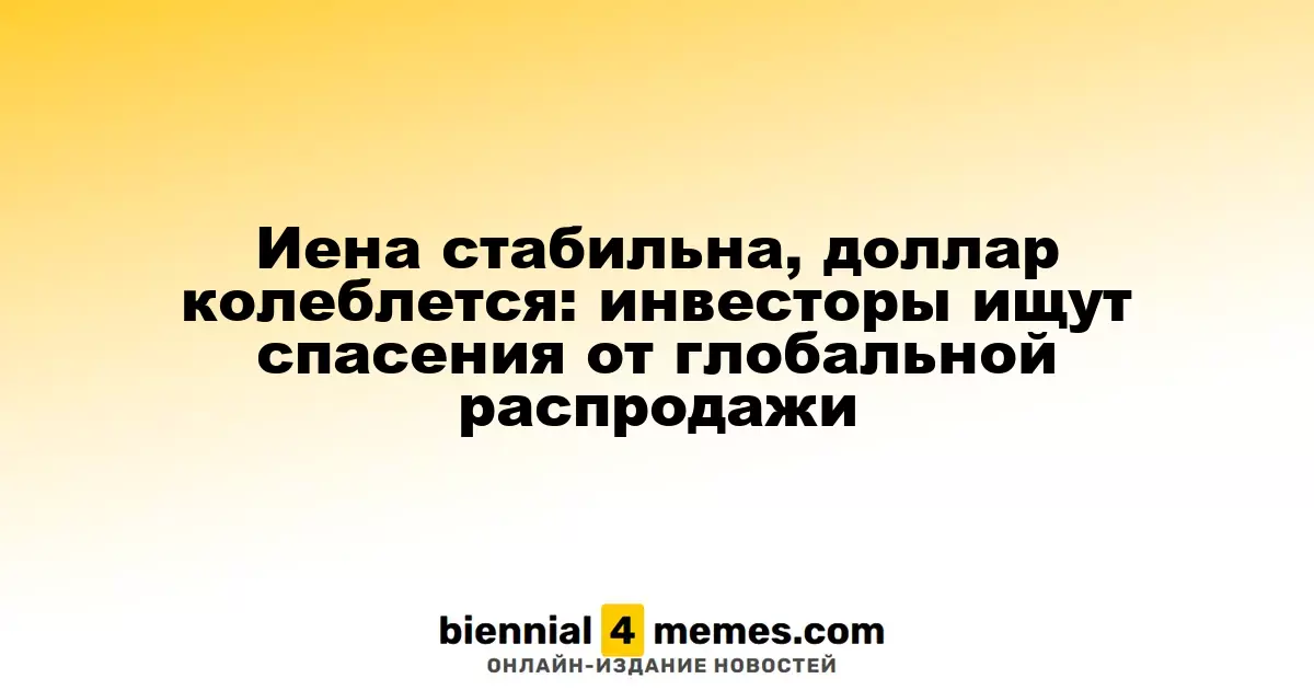 Иена сохраняет устойчивость, доллар демонстрирует волатильность: инвесторы ищут защиту от глобальной распродажи